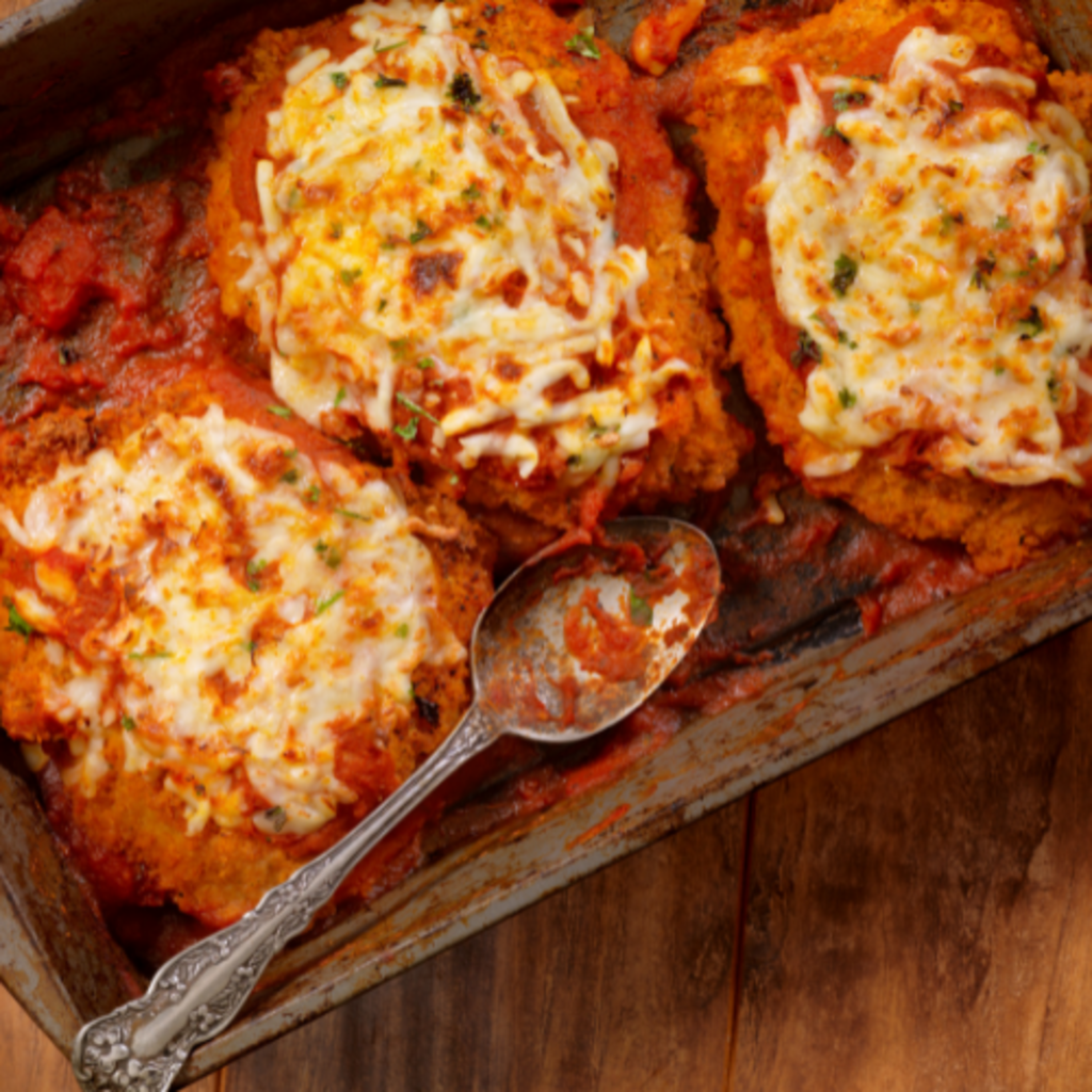 Low-carb chicken Parmesan from the original Disciple recipe